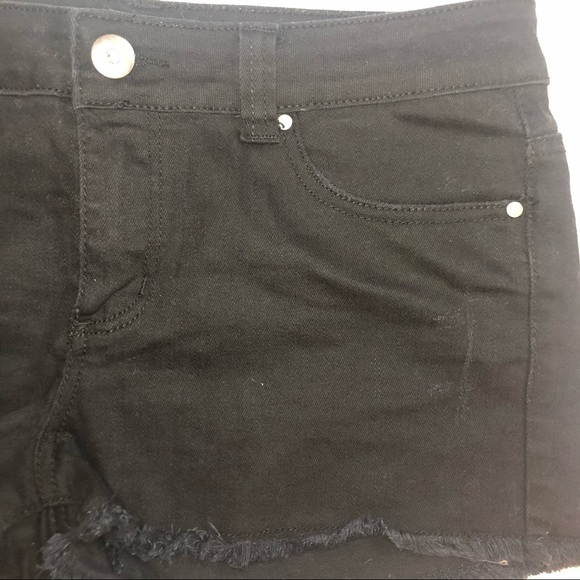 Forever 21 Black Cut Off Jean Shorts - Picture 6 of 6